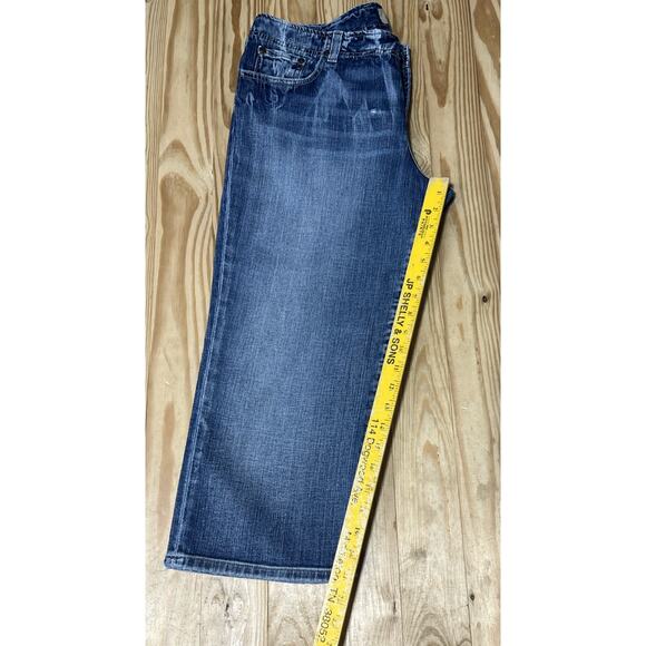 BKE Buckle Lily Denim Capri Jeans Womens Size 35x23 Stretch Blue Denim - Picture 7 of 7